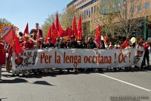 Manifestacion Anem Òc,  Tolosa 31 de març 2012