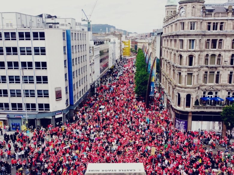 La manifestacion de mai de 2022 a Belfast