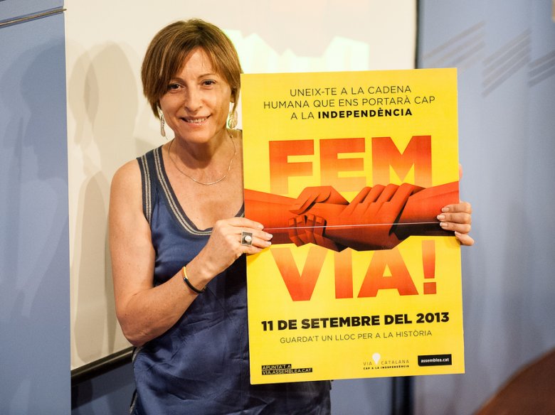 Presentacion de la "via catalana cap a l'independéncia" lo 30 de julhet 2013 a Barcelona