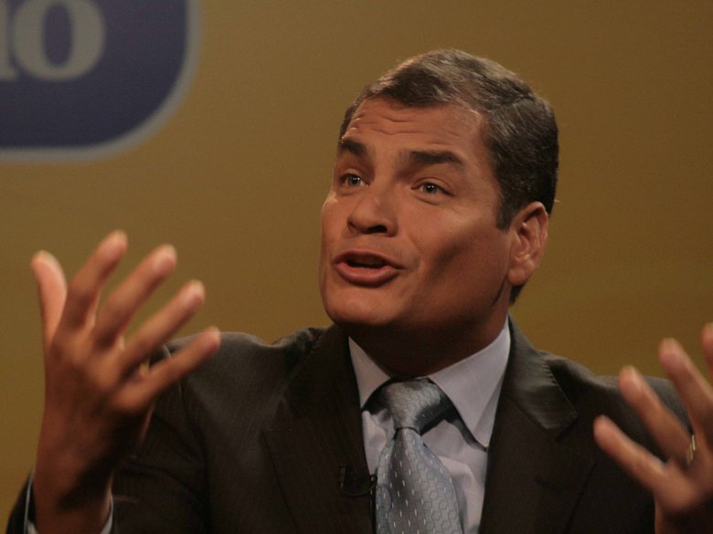 Lo president d’Eqüator, Rafael Correa