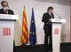 Perpinhan: conferéncia de premsa dels darrièrs tres presidents de la Generalitat de Catalonha