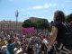 Niça: manifestacion feminista en sosten a las personas migrantas