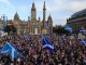Manifestacion dels independentistas escoceses, un an puèi