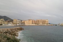 Costiera de Gavotina marítima: Tròces de vial d'a marina de Mónego a Caboalh