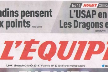 La una de <em>l'Équipe</em> (26/08/18)
