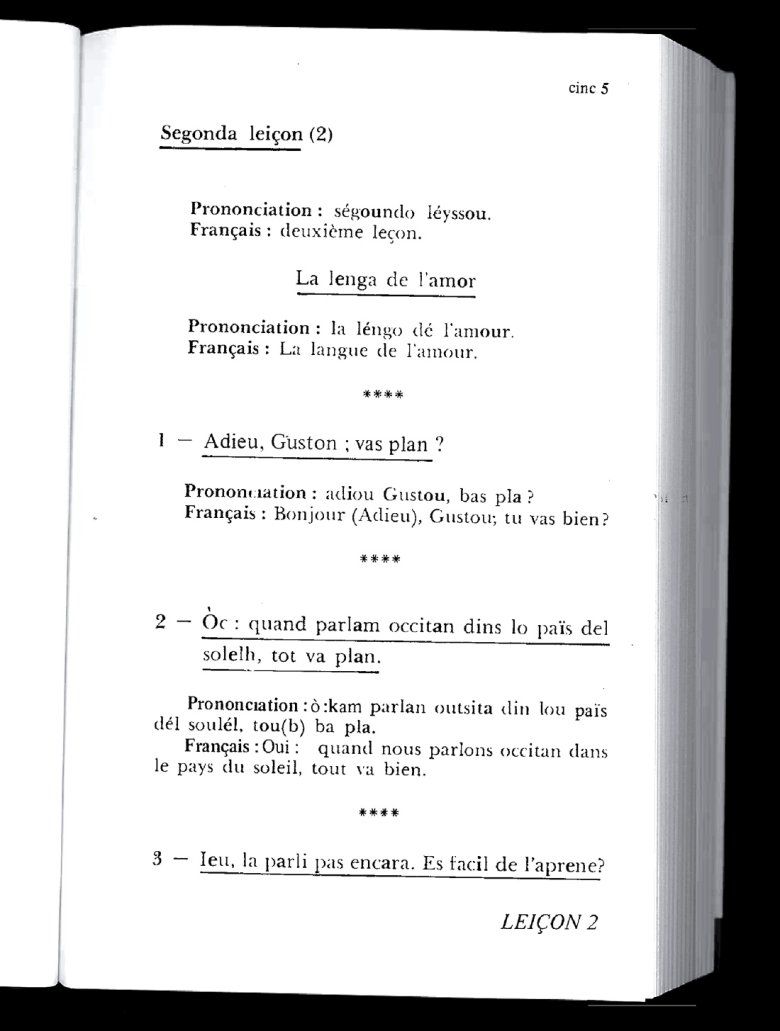 L’occitan, una lenga sens amor