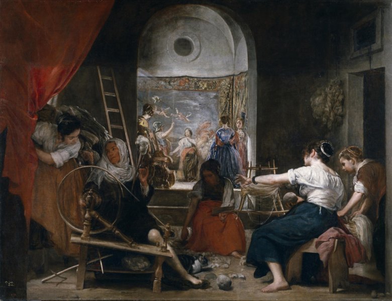 Velázquez. La Fábula de Aracne o Las Hilanderas (Museo del Prado, 1657-58)