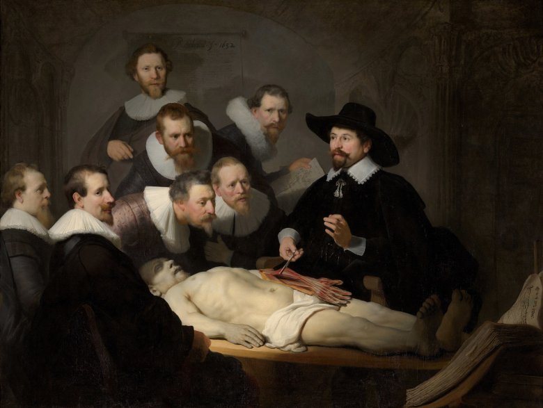 Me tornèt a l’esperit «la leiçon d’anatomia del doctor Tulp» una pintura de Rembrandt (1632), segurament autan pedagogica coma la que nos interèssa