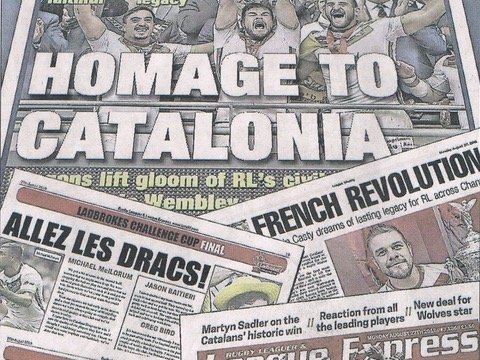 La premsa anglesa saluda la victòria a Wembley dels Dragons Catalans