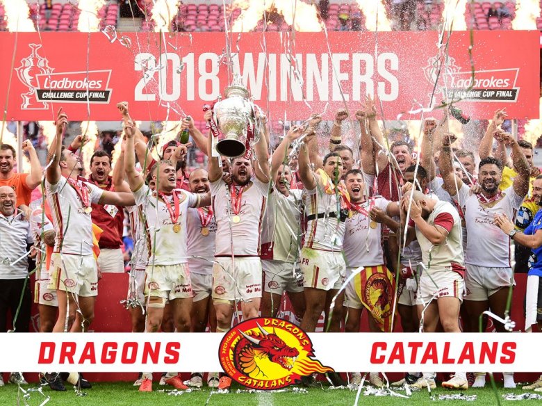 Dragons: 20; Lops: 14: la Cup pren la direccion de Perpinhan, lo dissabte 25 d’agost de 2018 