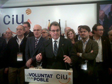 Eth candidat de Convergència i Unió, Artur Mas