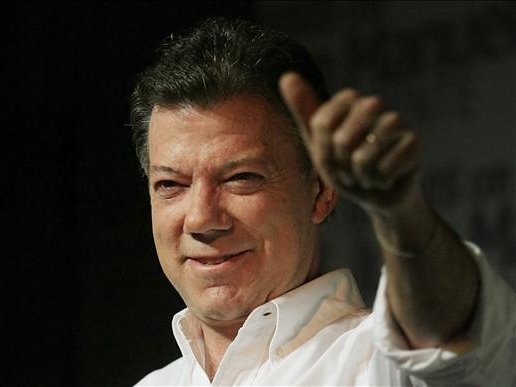 Lo president de Colómbia, Juan Manuel Santos