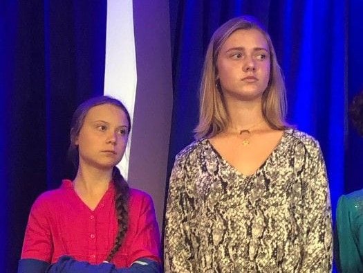 Setze joves adolescents, entre 8 e 17 ans, dont la bordalesa Iris Duquesne e la coneguda suedesa Greta Thunberg