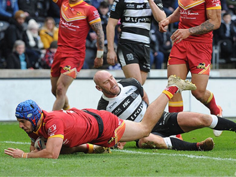 Lo jorn de sos 25 ans, Benjamin Jullien marca dos ensages pels Dragons Catalans