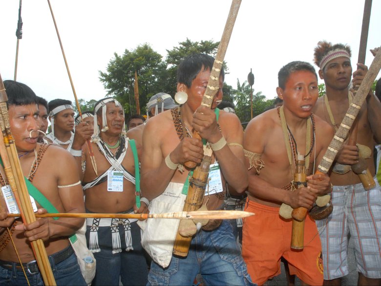 Manifestacion de ciutadans de la val de Javari en 2009