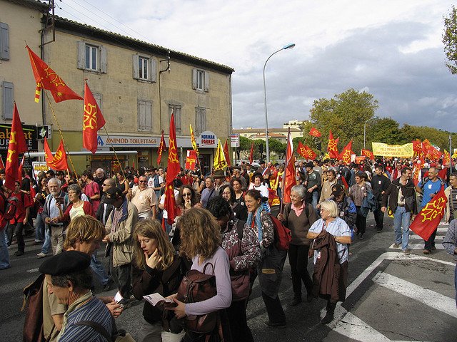 Manifestacion per l'occitan a Carcassona en 2007