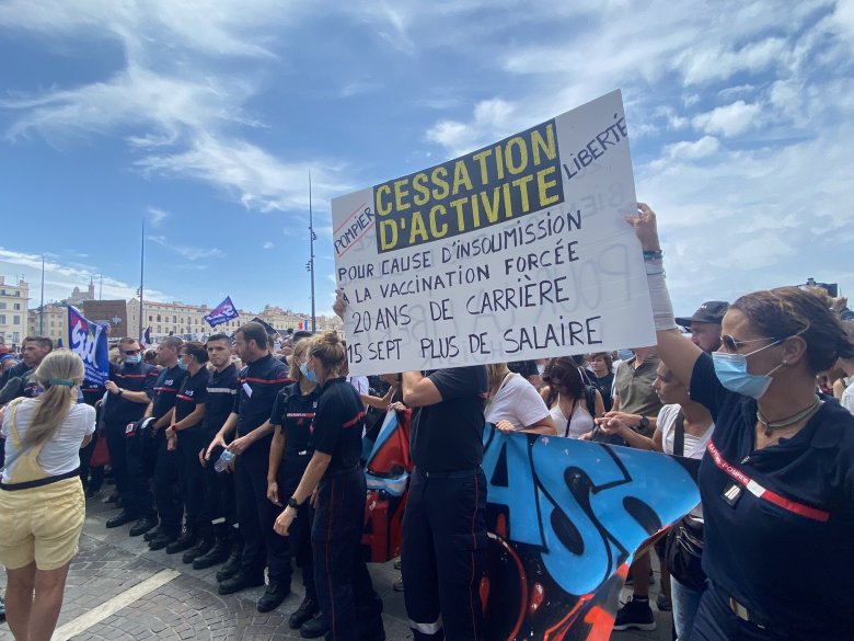 A Marselha los pompièrs an jonch la manifestacion