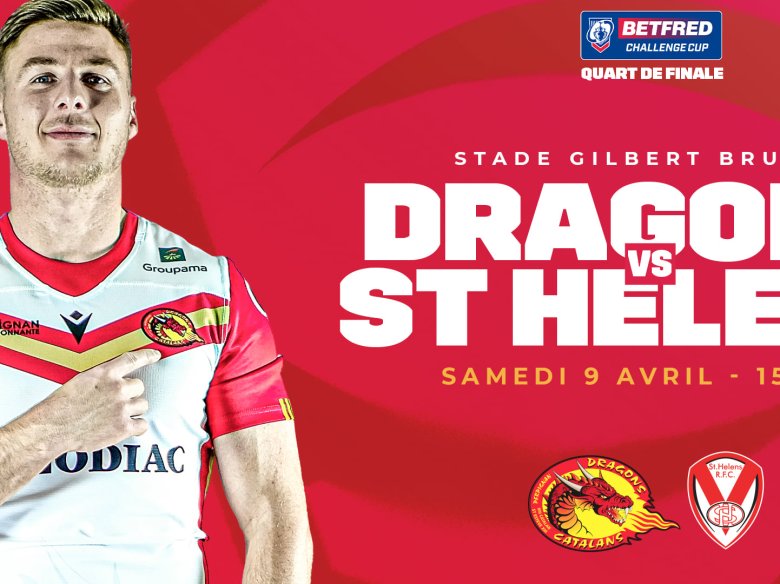 Dragons-St Helens: l’aficha bèla dels quarts de la Cup