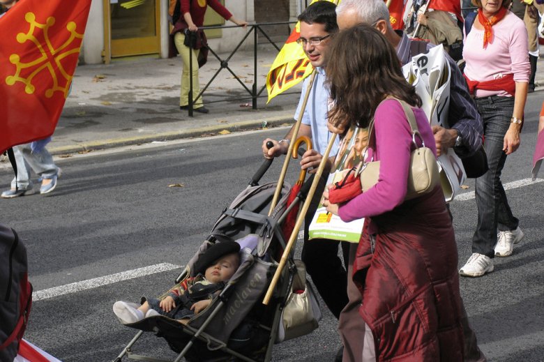 Manifestacion per l'occitan a Carcassona, 24 d'octòbre de 2009