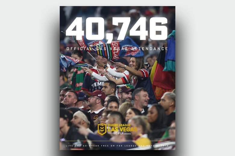 40 746 espectators a Las Vegas per doas partidas de XIII