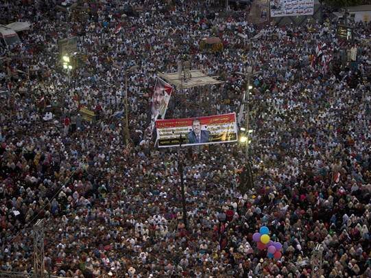 De partisans de Mursi al Caire lo 7 de julhet passat