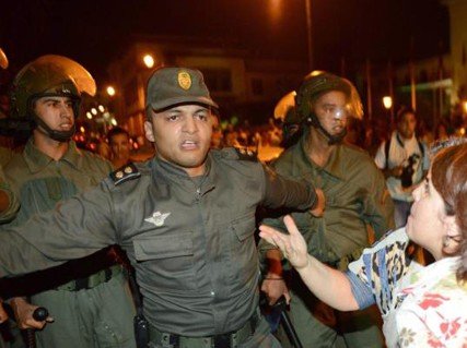 Protèstas e repression a Rabat