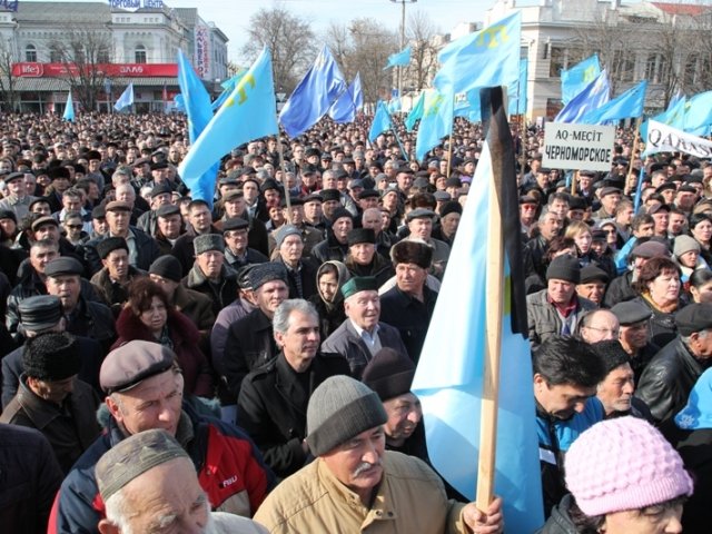 Manifestacion dels tatars de Crimèa