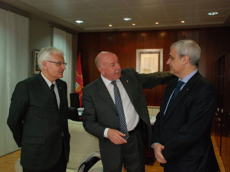 Ferran Mascarell, Carlos Barrera e Germà Gordó