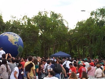 Un instant de l'Amassada dels Pòbles, a Rio de Janeiro