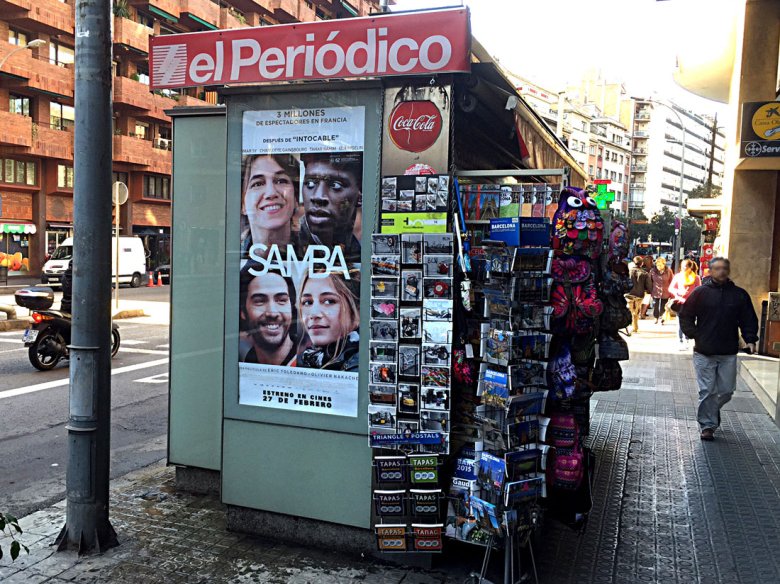 Publicitat per Samba a Barcelona