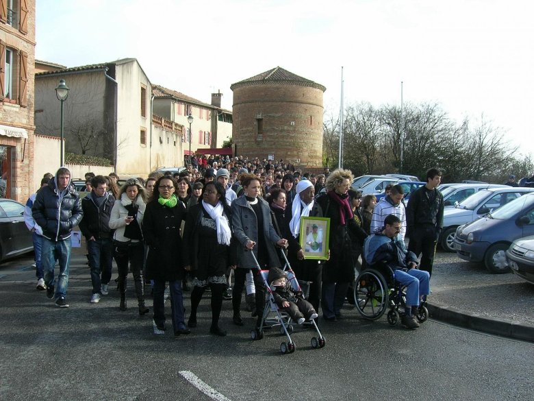 Marcha a la memòria de Jonathan, febrièr de 2010