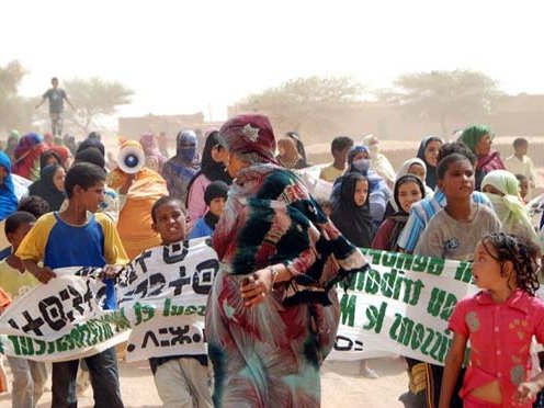 Manifestacion a Kidal en mai de 2015