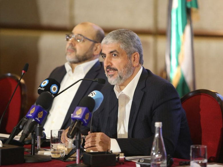 Khaled Mashal, presentèt ièr diluns 1r de mai, lo nòu document politic que renovèla la carta d'Hamas trenta ans après sa fondacion