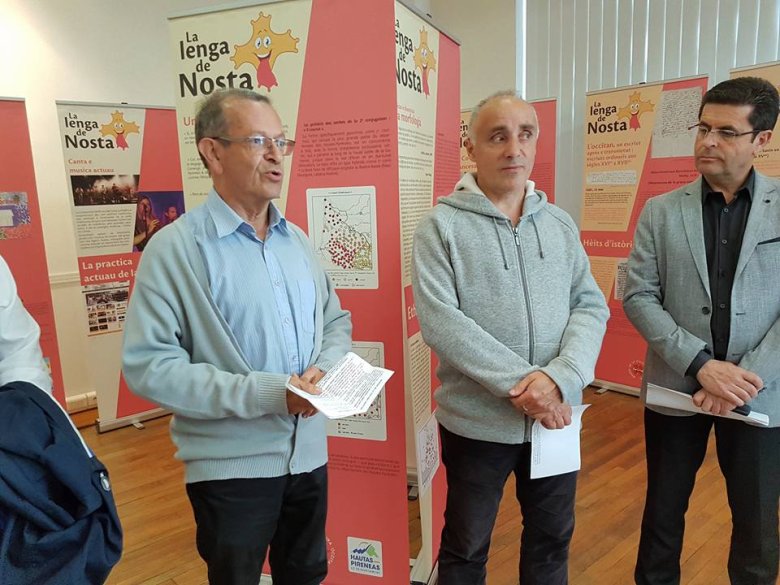 L'exposicion "Lenga de nosta" se tenguèt en decembre passat al licèu Lautreamont de Tarba