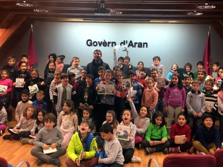 D'escolans de primari, vesitan la sedença del Govèrn d'Aran