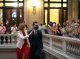 Esmoventa arribada de Carme Forcadell al Parlament de Catalonha
