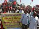 De milièrs de personas marchan en Índia contra las politicas capitalistas