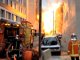 Espectaclós incendi al centre vila de Marselha