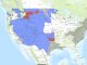 L’invasion europèa de l’America del Nòrd, sus una mapa interactiva