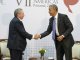 Rescontre de Raúl Castro e Barack Obama
