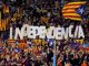 An enebit lo drapèl independentista catalan dins los estadis de fotbòl espanhòls