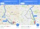 La version bèta de Google Maps mòstra la disponibilitat de pargatge